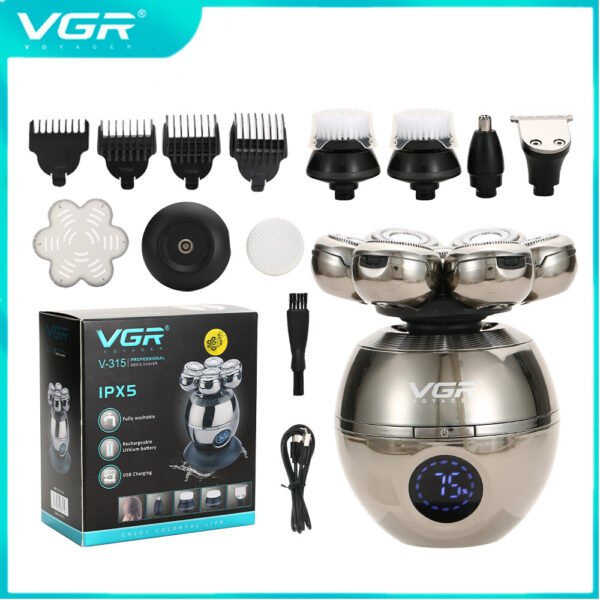 VGR - 5 in 1 Head Shaver Men Grooming Kit - Image 3